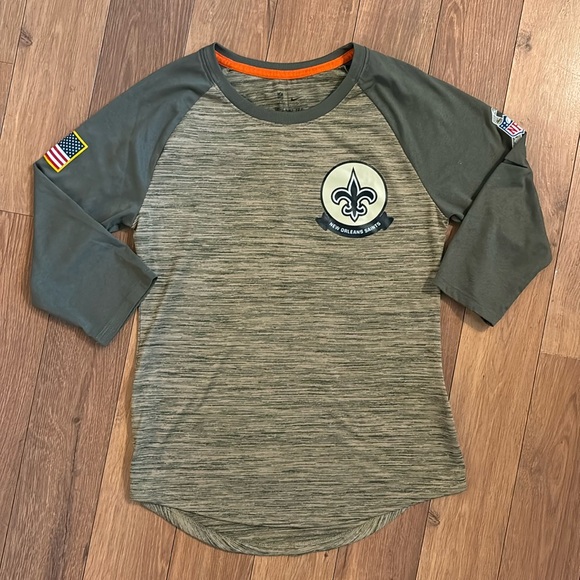 Green Nike Dri-Fit New Orleans Saints Tee - XS - Picture 1 of 9